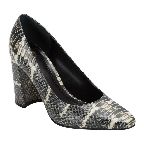 Marc Fisher Razili Snake Embossed Leather Pump 7.5 - Picture 12 of 16